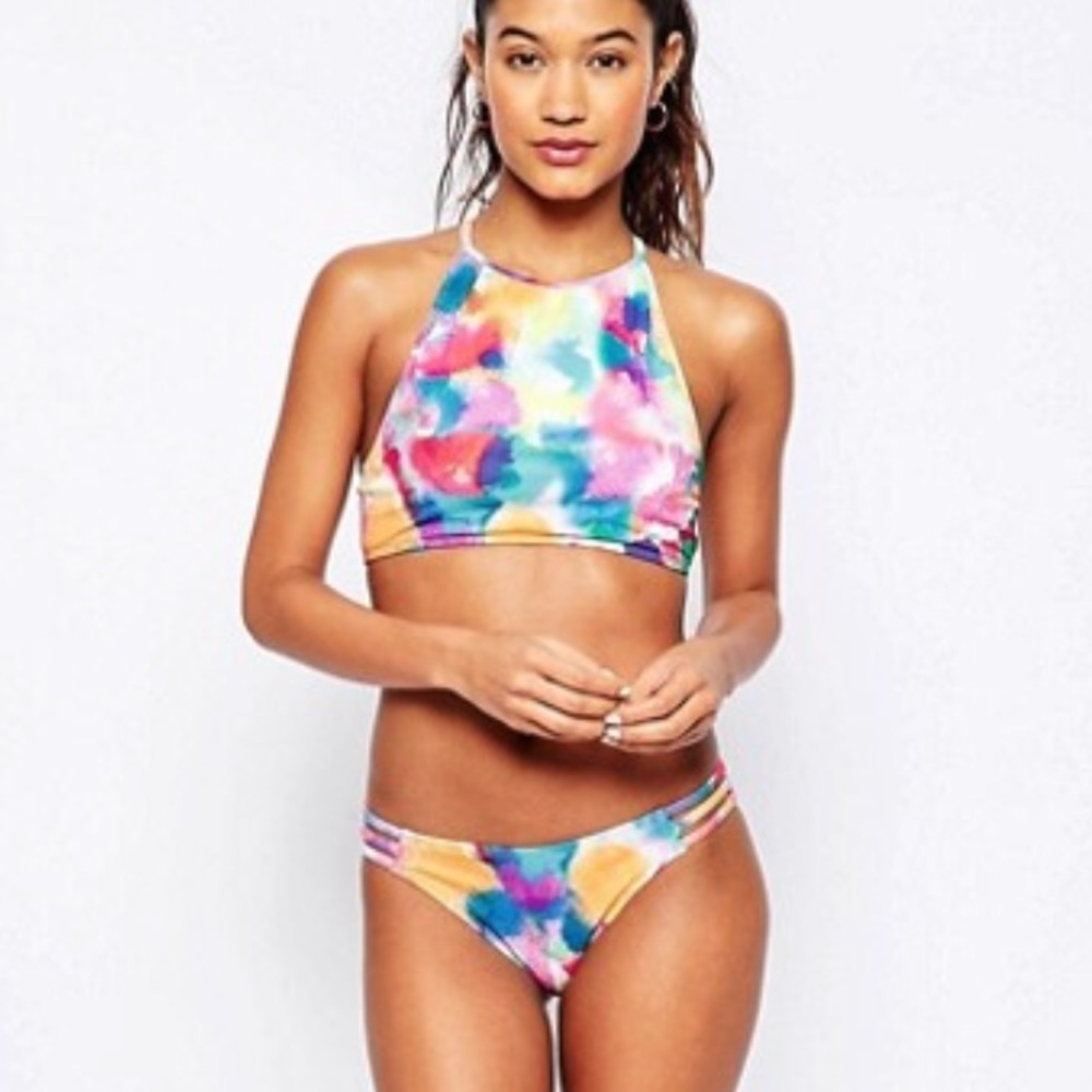 Women’s ASOS Jades London Watercolor Bikini